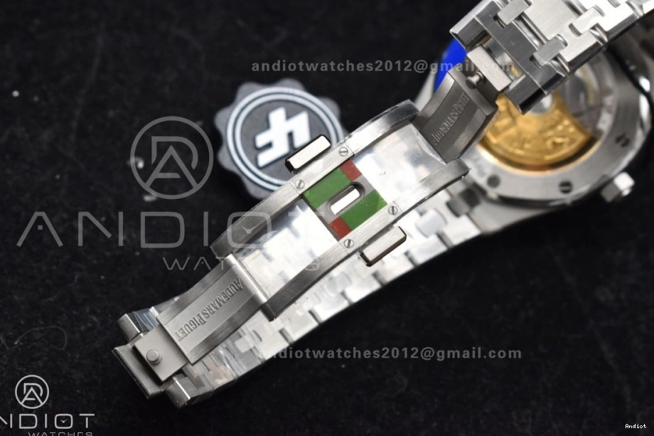 37mm 15450 Dial Oak ZF Blue Textured SA3120 Best SS SS Royal Edition Super Bracelet Clone on 1:1 0214